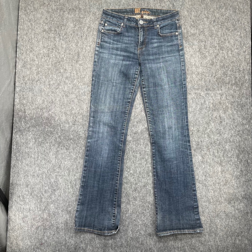 KUT from the Kloth Jeans Womens 2 Bootcut Jeans Dark Wash Denim